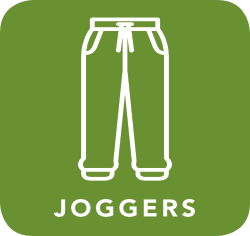icon of joggers which are acceptable for recycling