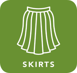 icon of skirt which is acceptable for recycling