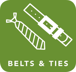 icon of belt and tie which are acceptable for recycling
