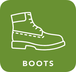 icon of boots which are acceptable for recycling