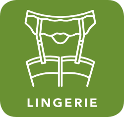 icon of lingerie which is acceptable for recycling